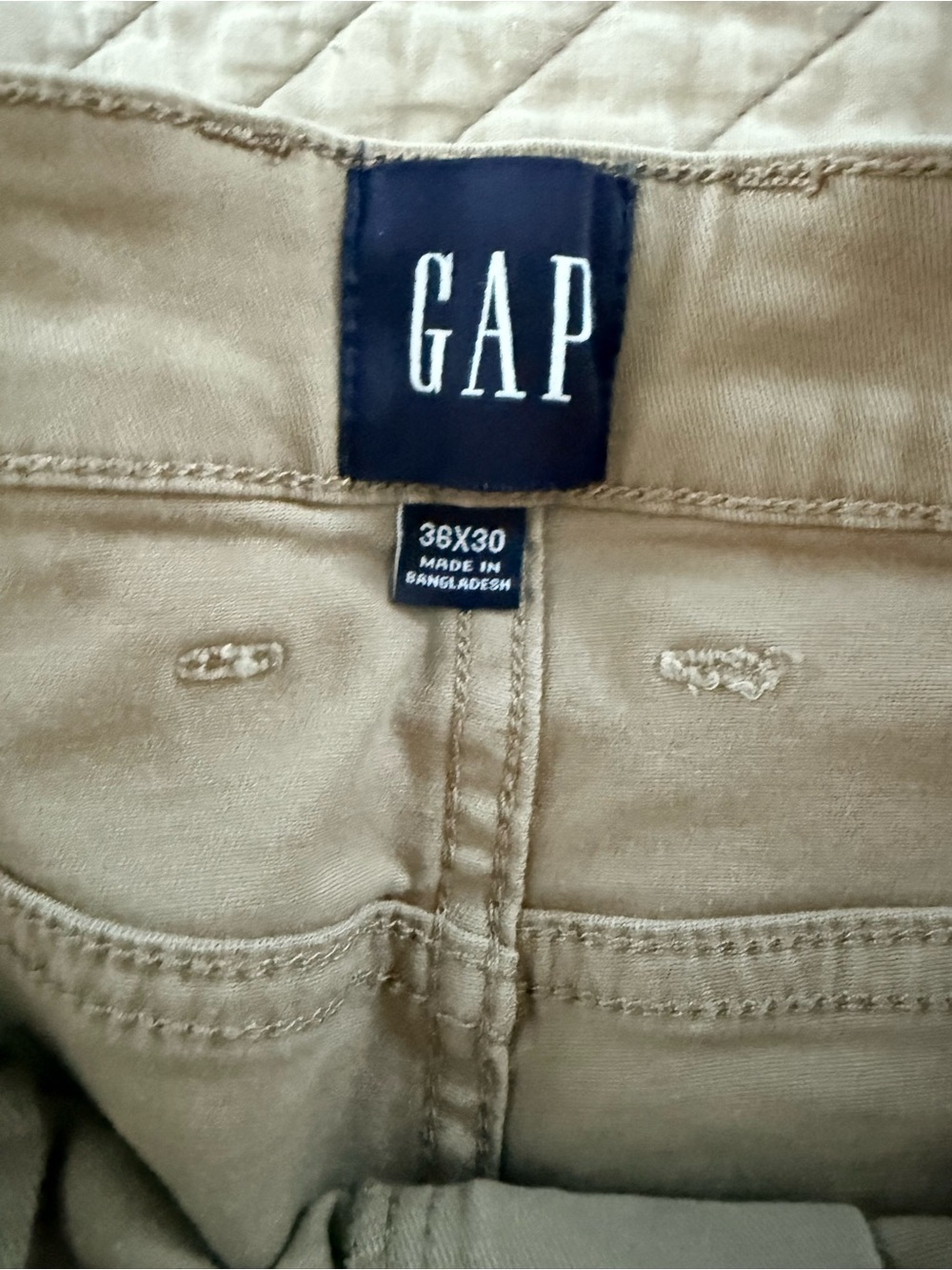 GAP Men’s Khaki 5-Pocket Stretch Twill Pants - Size 36/30